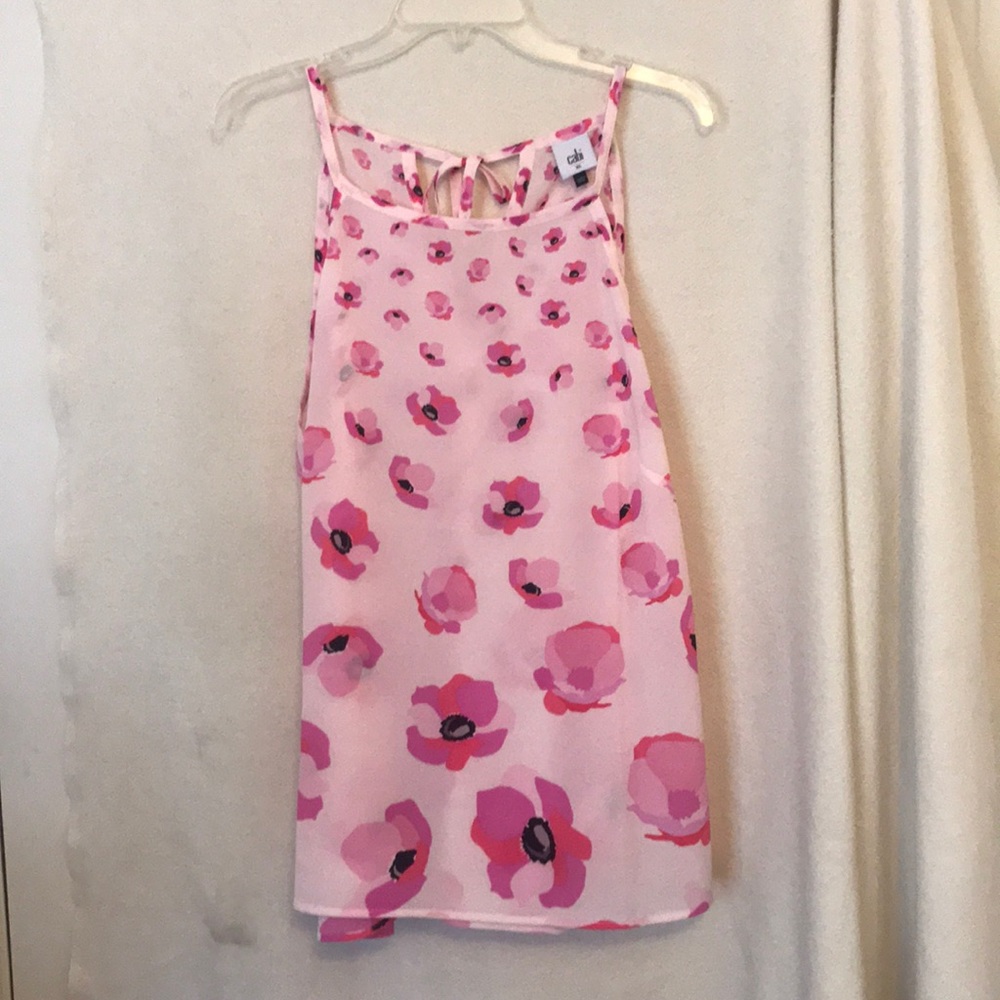 Cabi XL pink flowered Camisole Top